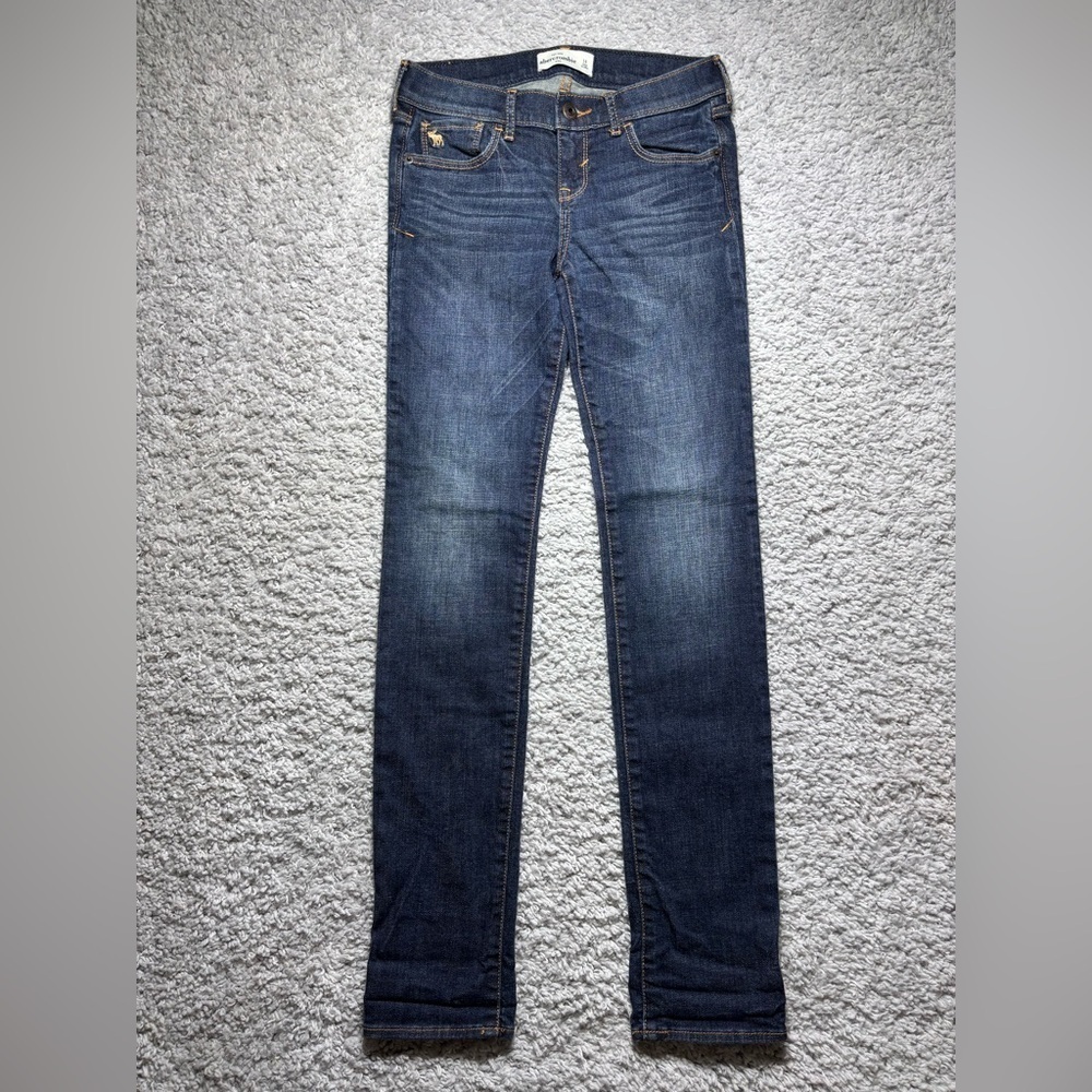 Abercrombie Kids Jeans Boys 14 Straight Dark Wash Classic Stretch Denim Preppy